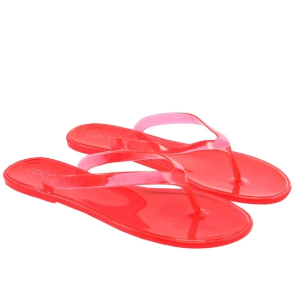 Coconuts by Matisse Shoes - Coconuts By Matisse Olsen Jelly Shoes Flip Flops Casual Summer Cherry Red Size 8